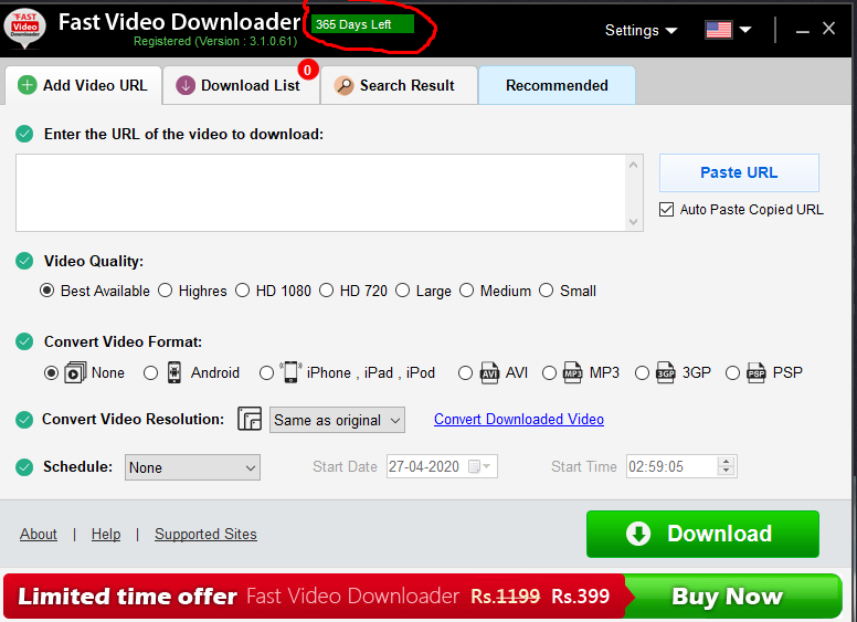 Fast Video Downloader Giveaway 1-Year