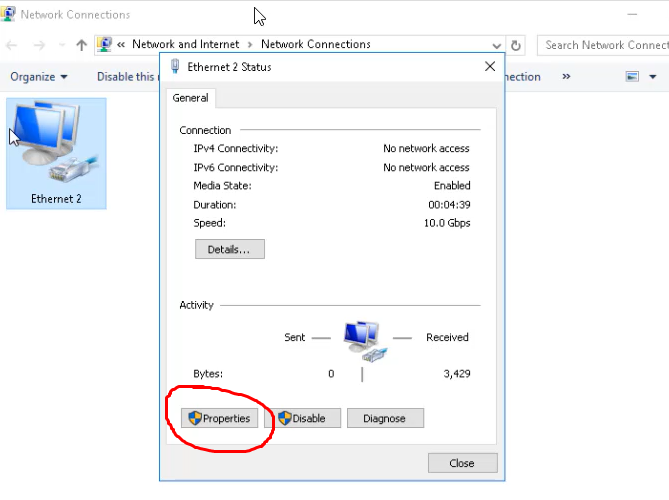 Configuring Network Connections for Windows 10