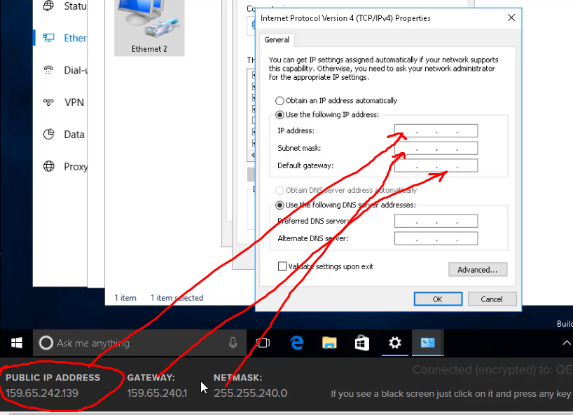 Configuring Network Connections for Windows 10