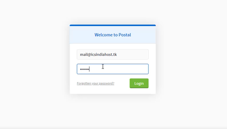 postal Mail server login