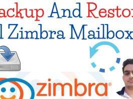 Backup And Restore All Zimbra Mailboxes